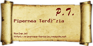 Pipernea Terézia névjegykártya